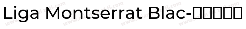 Liga Montserrat Blac字体转换